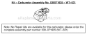 Page B Diagram and Parts List for XT600 Type 2 Weed Eater Trimmer